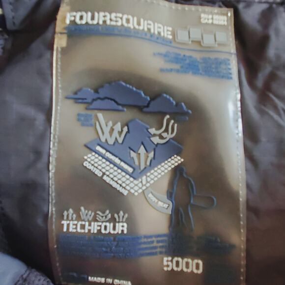Vintage Y2K Foursquare Snowboard Pants Men’s Size 32 Medium Techfour 5000 Black - Picture 7 of 14